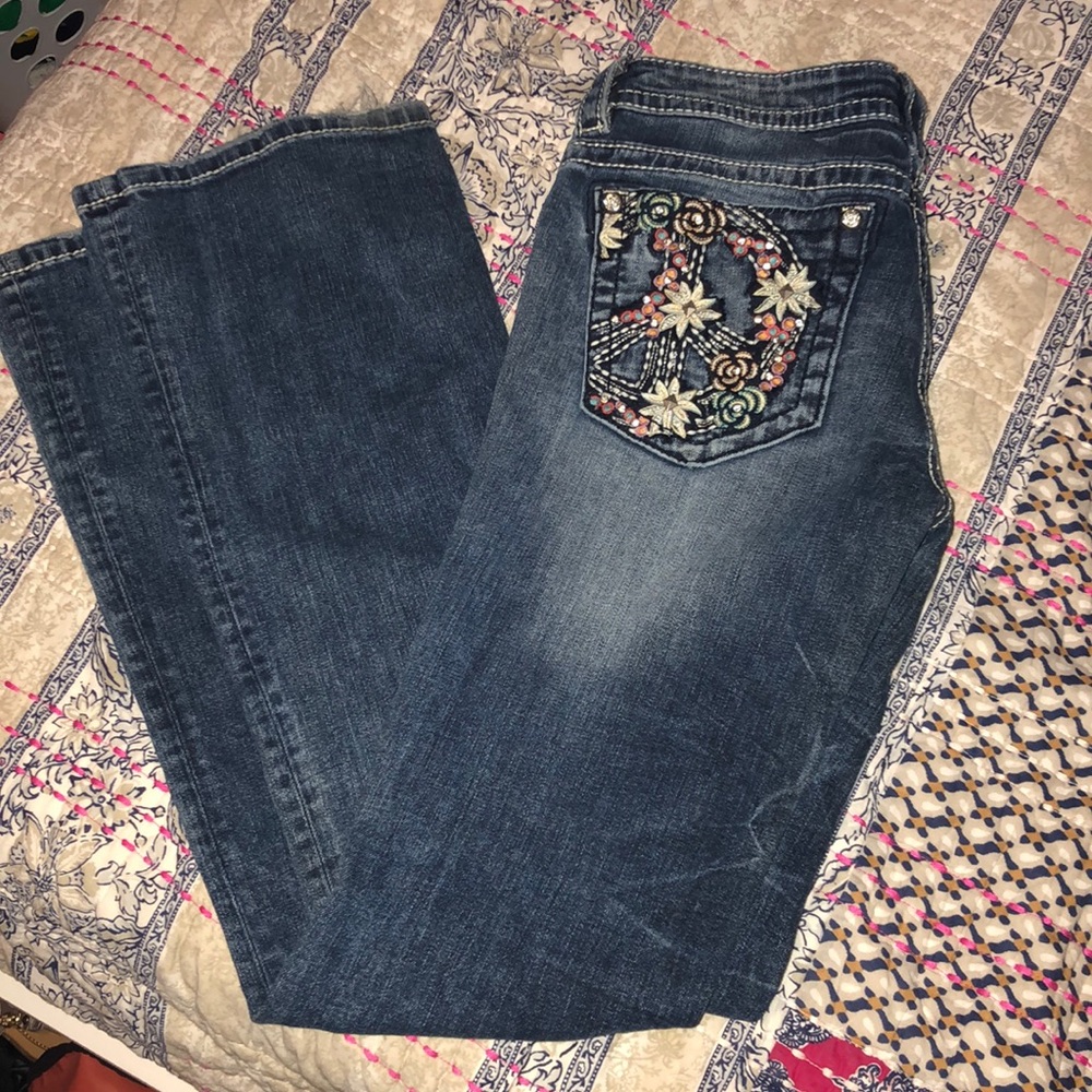 Miss Me signature boot cut jeans